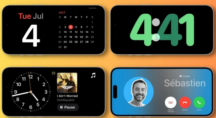 沁县苹果手机维修分享iOS17横屏充电待机显示有什么好处 