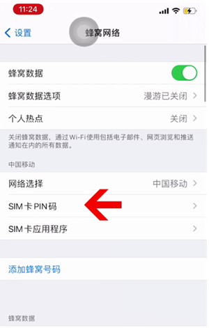 沁县苹果14维修网分享如何给iPhone14的SIM卡设置密码 