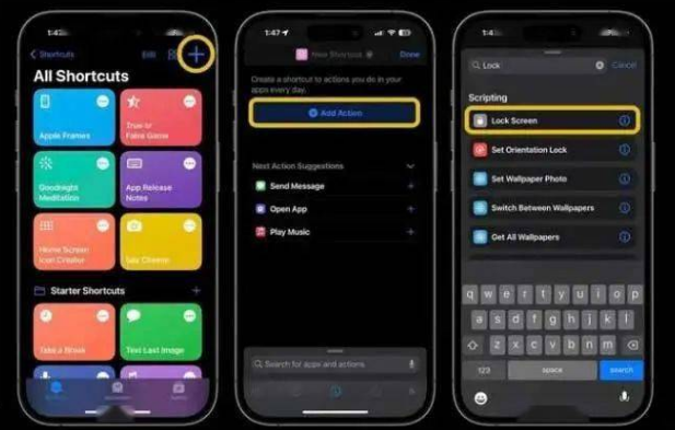 沁县苹果14锁屏维修店分享iPhone14升级iOS16.4后如何创建锁屏快捷方式 