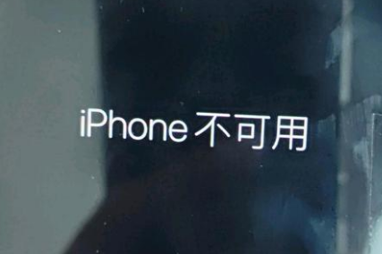 沁县苹果服务网点分享锁屏界面显示“iPhone 不可用”如何解决 