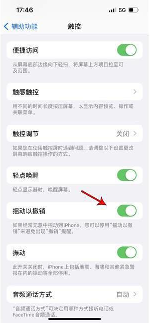 沁县苹果手机维修分享iPhone手机如何设置摇一摇删除文字 